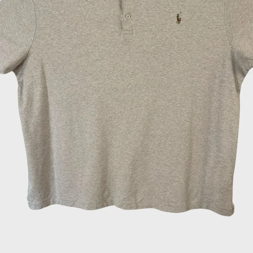 Polo Ralph Lauren Soft Cotton Interlock Short-Sleeve Polo Shirt Men's 3XB Tan